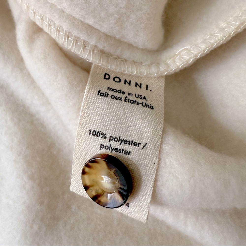 NWT Beyond Yoga x DONNI Polar Fleece Shacket Cream Size M - Picture 8 of 9